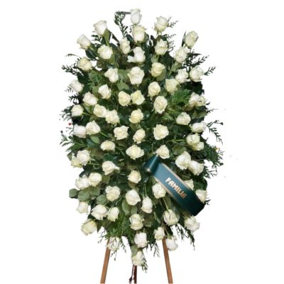 Palma fúnebre Rosas Blancas